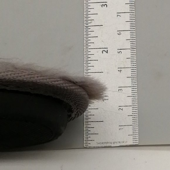 Express Womens Flat Heel Slide Slippers Faux Fur Gray Sz M 7-8 - Picture 10 of 10